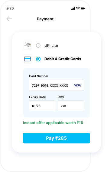 chooses their preferred payment source